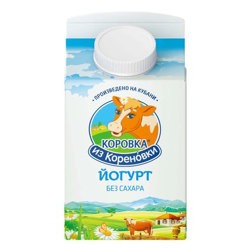 Йогурт питьевой Коровка из Кореновки без сахара 2,5% БЗМЖ 450 мл