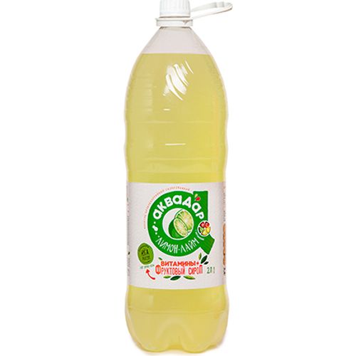 Газированный напиток Аквадар Лимон-лайм 2 л