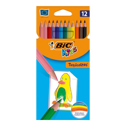 Карандаши цветные Bic Kids Tropicolors 12 шт