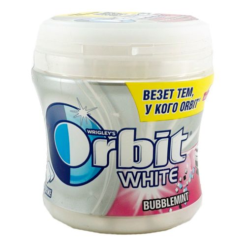 Жевательная резинка Orbit White Bubblemint без сахара 22 шт 68 г