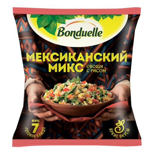 Овощная смесь Bonduelle Мексиканский микс с рисом замороженная 400 г