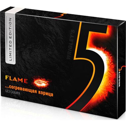 Жевательная резинка Five Flame Согревающая Корица 31,2 г х 10 шт