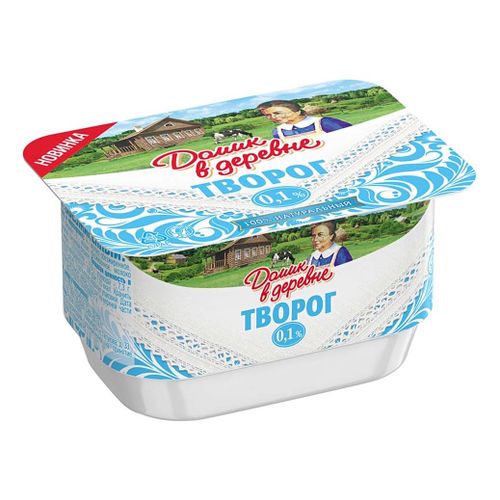 Творог мягкий Домик в Деревне обезжиренный БЗМЖ 170 г - купить в Москве, цены в 