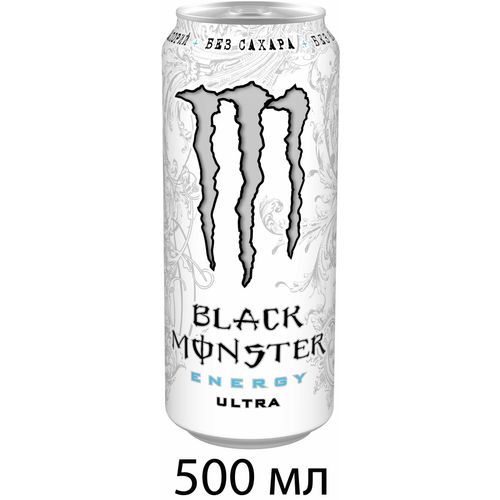 Энергетический напиток Black Monster Energy Ultra без сахара 500 мл