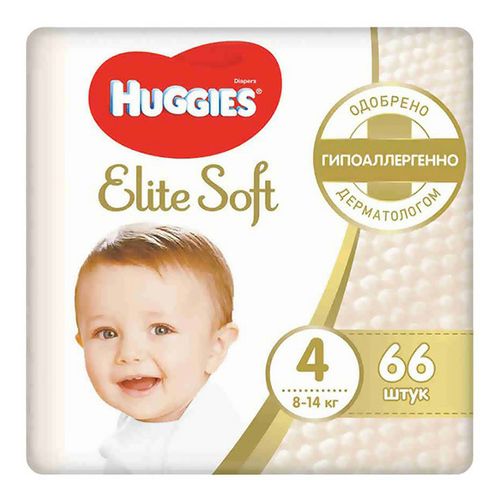 Подгузники Huggies Elite Soft 4 8-14 кг 66 шт
