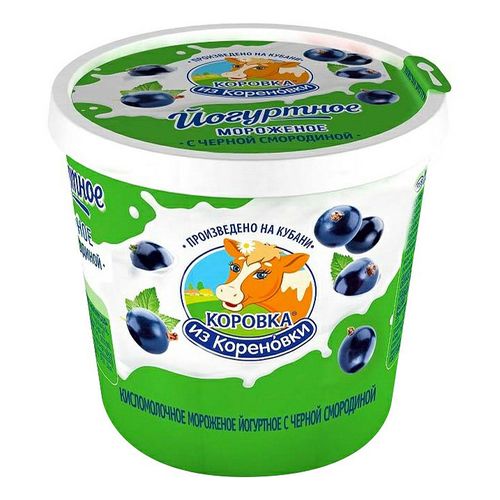 Мороженое йогуртное Коровка из Кореновки с черной смородиной 80 г