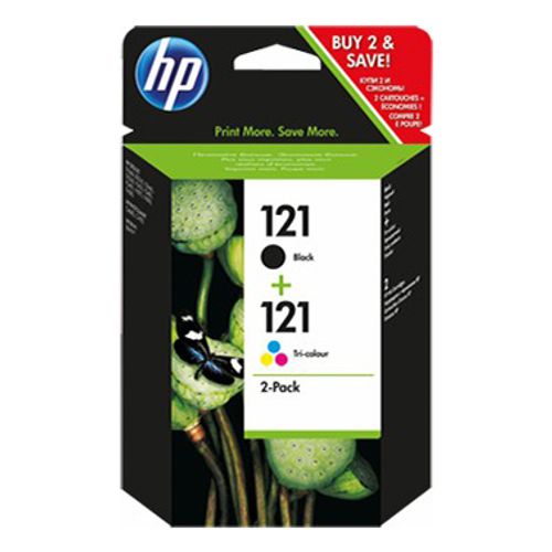 Картридж HP 121 CN637HE струйный черный и трехцветный 2 шт
