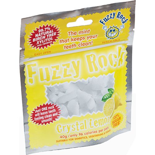 Леденцы Fuzzy Rock Кристаллы ксилитола со вкусом лимона без сахара 40 г