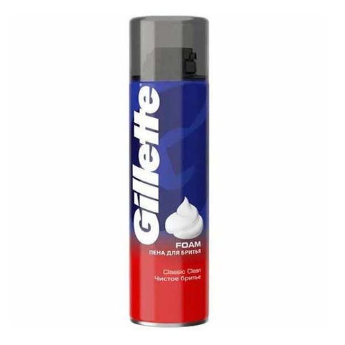 Пена для бритья Gillette Classic Clean с ароматом сандалового дерева мужская 200 мл