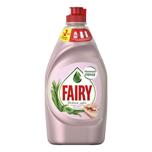 Жидкость для мытья посуды Fairy Нежные руки Розовый жасмин и алоэ вера 450 мл