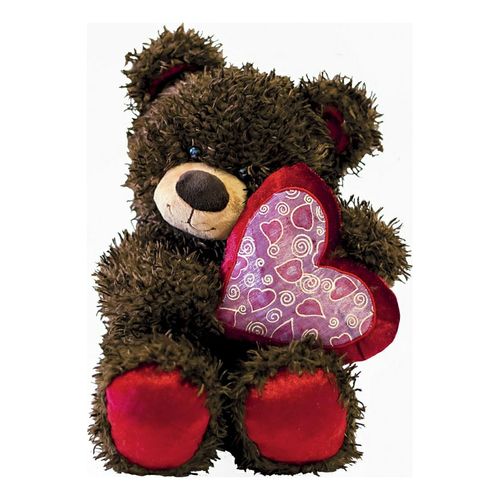 Мягкая игрушка Медвежонок Чиба с сердцем Fancy 27 см
