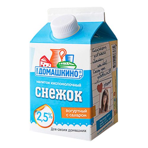Снежок Село Домашкино 2,5% БЗМЖ 450 мл