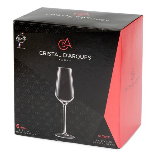 Бокалы для шампанского Eclat Cristal d'Arques Ultime 210 мл 6 шт купить ...
