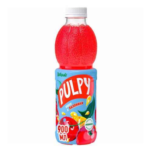 Напиток сокосодержащий Pulpy вишня 900 мл - купить с самовывозом в ...