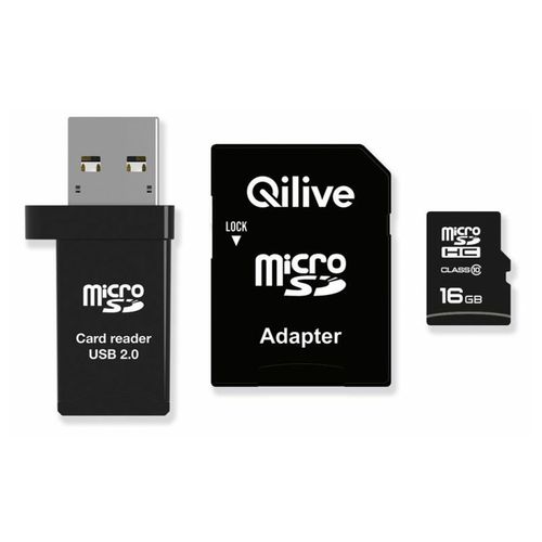 Карта памяти Qilive MicroSDHC 16 Гб класс 10
