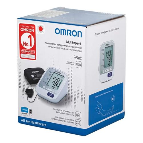 Тонометр Omron M3 Expert HEM 7154-ALRU адаптер + универсальная манжета ...