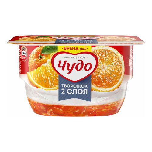 Десерт творожный Чудо Испанский апельсин 4,2% БЗМЖ 100 г