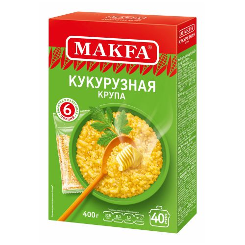 Крупа кукурузная Makfa в пакетах для варки 400 г