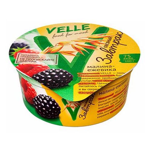 Растительный аналог йогурта Velle овсяный малина-ежевика 0,5% 175 г