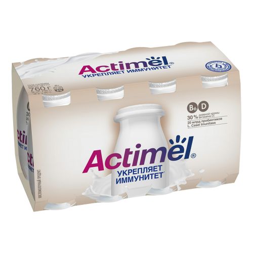 Кисломолочный напиток Actimel натуральный 2,6% 100 мл х 8 шт