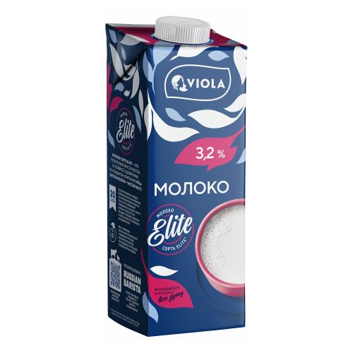 Молоко 3,2% ультрапастеризованное 1 л Valio Viola БЗМЖ