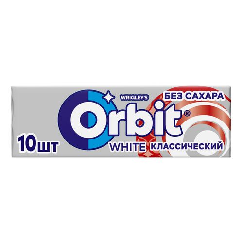 Жевательная резинка Orbit White Классический без сахара 13,6 г