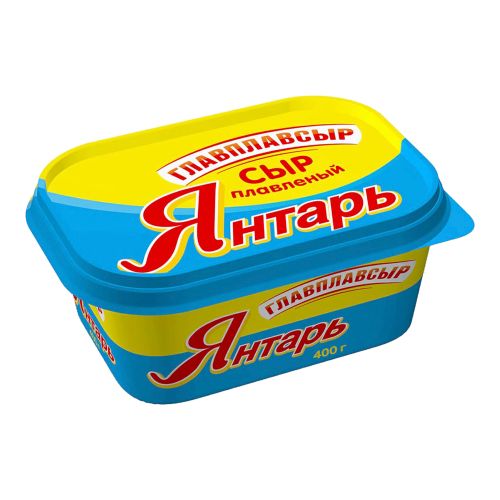 Сыр плавленый ГлавПлавСыр Янтарь 40% 400 г