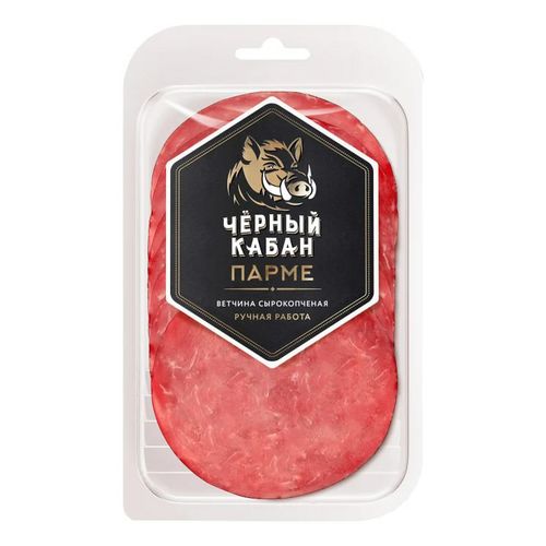 Ветчина сырокопченая Черный Кабан Парме нарезка 95 г - купить с ...