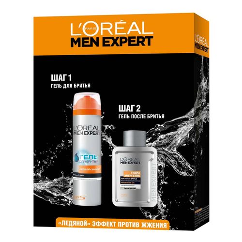 Набор для бритья L'Oreal Paris Men Expert Ледяной эффект для мужчин 2 предмета