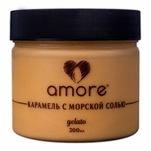 Мороженое молочное Amore Карамель с морской солью БЗМЖ 200 г