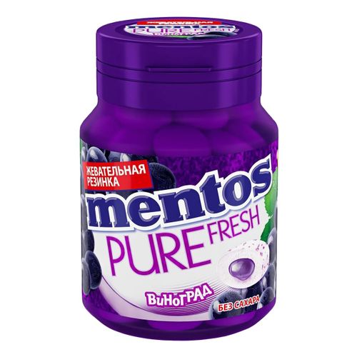 Жевательная резинка Mentos Pure Fresh Виноград 54 г