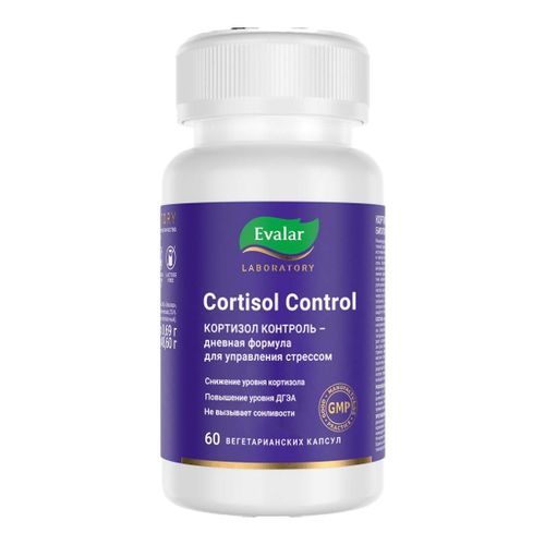 Кортизол контроль Эвалар капсулы 60 шт - купить с доставкой на дом в ...