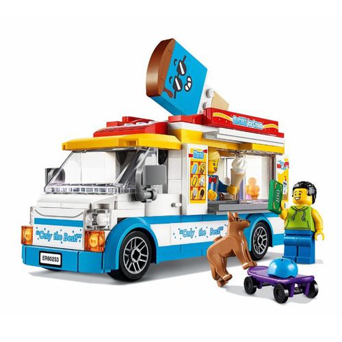 Пластмассовый конструктор Lego City Грузовик мороженщика 200 деталей