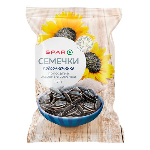 Семечки подсолнечные Spar полосатые жареные соленые 150 г - купить с ...