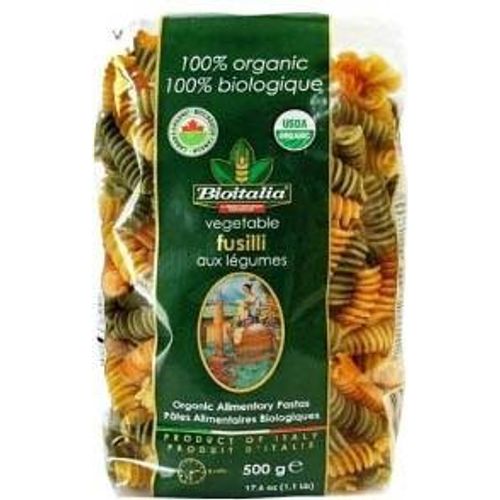 Макаронные изделия Bioitalia Fusilli с добавлением томата и шпината 500 г
