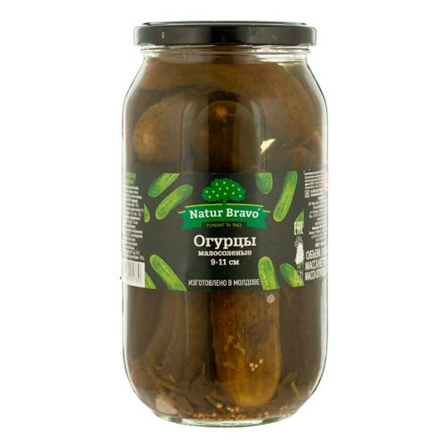 Огурцы Natur Bravo соленые 1 кг - купить с самовывозом в СберМаркет