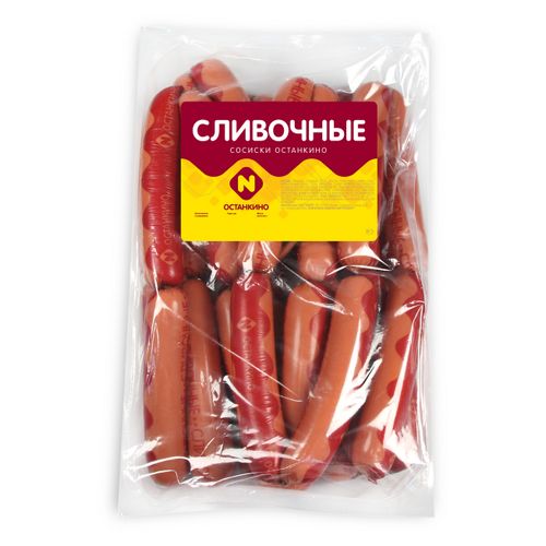 Сосиски Останкино Сливочные аппетитные вареные ~2 кг