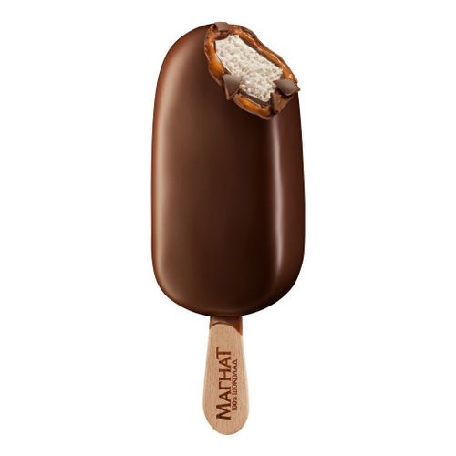 Мороженое сливочное Магнат Double карамель в шоколадной глазури БЗМЖ 74 г