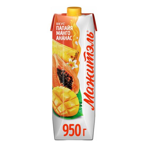 Сывороточный напиток Мажитэль папайя-манго-ананас 0,05% БЗМЖ 950 мл