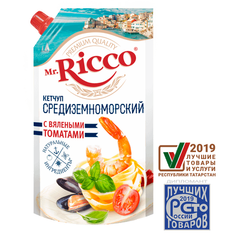 Кетчуп Mr. Ricco Средиземноморский с вялеными томатами 350 г
