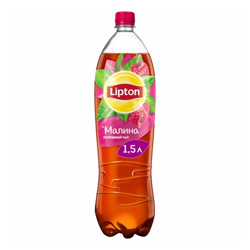 Холодный чай Lipton черный малина 1,5 л
