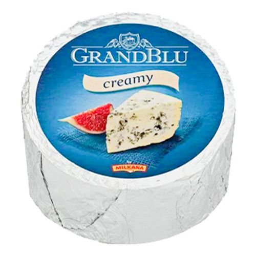 Сыр мягкий Milkana ГрандБлю сливочный с голубой плесенью 56% ~1 кг