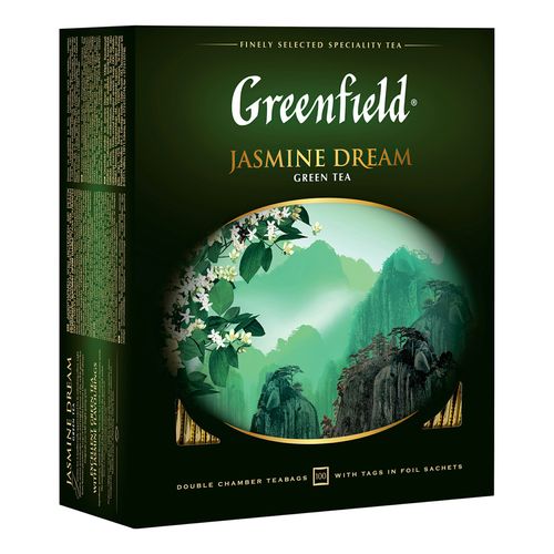 Чай зеленый Greenfield Jasmine Dream в пакетиках 2 г х 100 шт