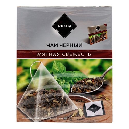 Чай черный Rioba Мятная свежесть в пирамидках 2 г х 20 шт