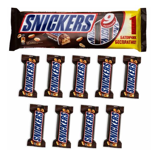 Батончик Snickers шоколадный 40 г