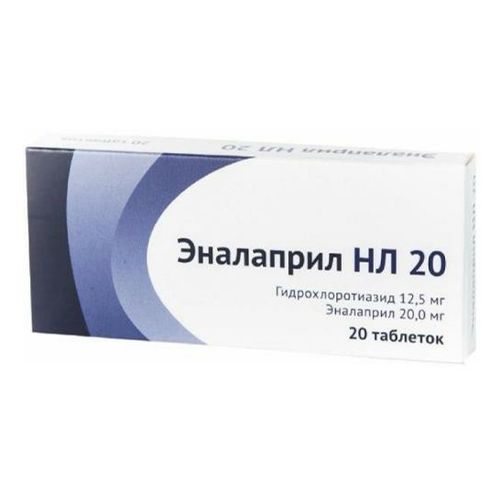 Эналаприл HL 20 таблетки 12,5 мг + 20 мг 20 шт - купить с доставкой на ...