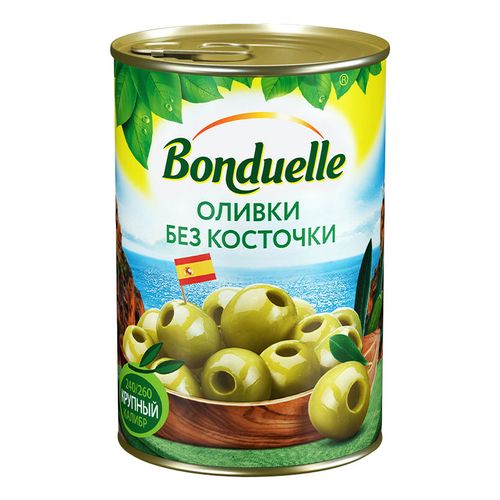 Оливки Bonduelle зеленые без косточки 300 г