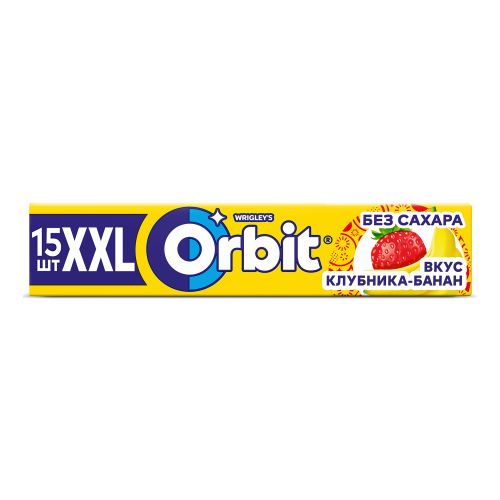 Жевательная резинка Orbit XXL клубника-банан 20,4 г