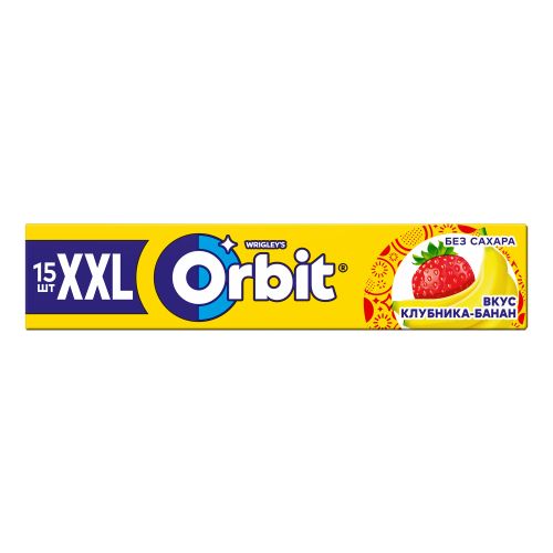Жевательная резинка Orbit XXL клубника-банан 20,4 г