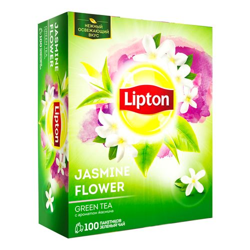 Чай зеленый Lipton Jasmine Flower Green Tea пакетированный 140 г